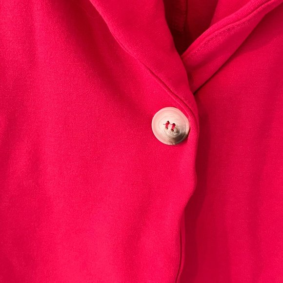 Altar’d State Blazer Hibiscus Hot Pink Stretch 3/4 Sleeve Ruched Size Small - Picture 3 of 8